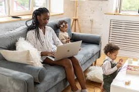 Family reviewing insurance options together